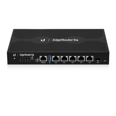 Ubiquiti EdgeRouter 6P Ethernet (RJ-45) ports, 4-Core MIPS64 Ubiquiti | EdgeRouter 6P | Managed | Desktop | 1 Gbps (RJ-45) ports - 2